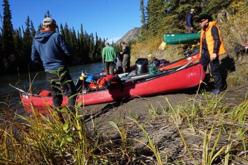 Canoe tour in the Yukon